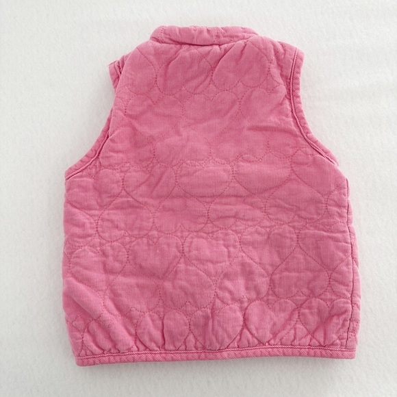 Vintage Kids Pink Quilted Heart Valentines Vest Size 12 Months - Picture 2 of 4